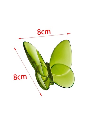 Suntek Magideal Kristal Kelebek Heykelcik Kitaplık Ev Masası Yeşil