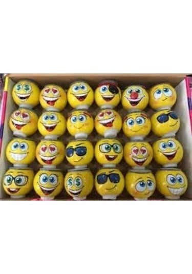 Emoji Çim Adam 24 Adet Altın