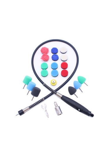 Lemestar 22 Parçalı Araç Detay Cilalama Seti - Köpük Pedler, Kapı Kolu Şeritleri, Mini Po,çok Renkli