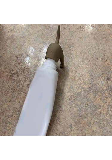 Dolıty Diş Macunu Sıkacağı Benzersiz Yeniden Kahverengi