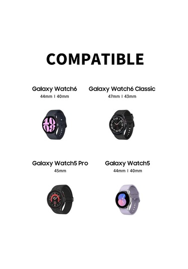 Samsung Galaxy Uyumlu Watch6 / Watch6 Classic / Watch5 / Watch5 Pro İçin Junsunmay Silikon Şarj Standı Kaymaz Taban Siyah