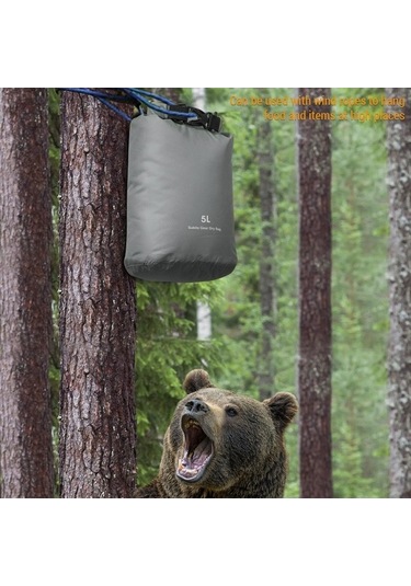 Novahub Su Geçirmez Hafif Kuru Çanta - Kamp, Yürüyüş, Kayak İçin Dayanıklı Ekipman Torbası Siyah, Küçük Boy Siyah