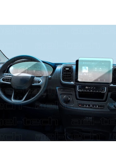 Opel Movano Uyumlu Dijital Gösterge Ve Multimedya 9h Nano Ekran Koruyucu 2li Set 2025