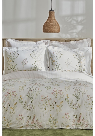 Karaca Home Sera %100 Pamuk Tek Kişilik Nevresim Takımı Yeşil 200.22.05.0026