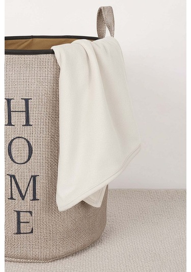 Home Yazılı Çamaşır Sepeti Çok Renkli
