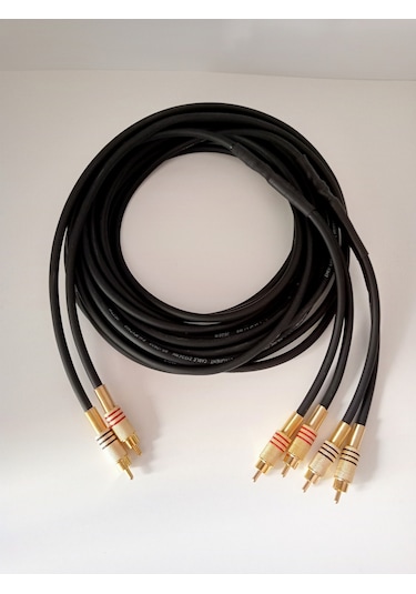 Amfi RCA Kablosu - El Yapım Bakır Parazit Yapmaz 2 Giriş 4 Çıkış