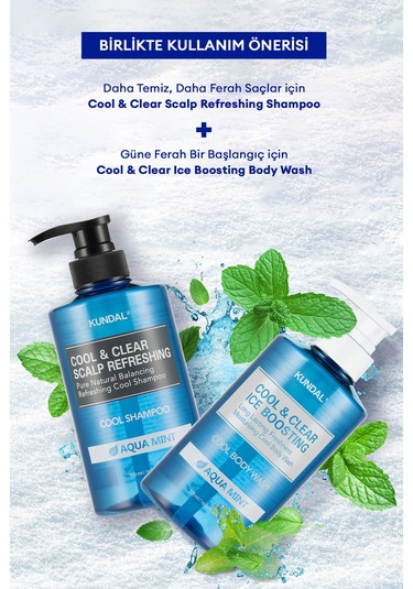 Kundal Arındırıcı Ferahlatıcı Vücut Şampuanı Cool Refreshing Body Wash Aqua Mint 500 ML