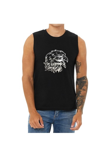 Bluu Eaglec Kolsuz Sporcu T-shirt Tank Top Spor Atlet