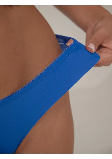 Lorensia Dikişsiz Dantelli Külot 174405085 Mavi