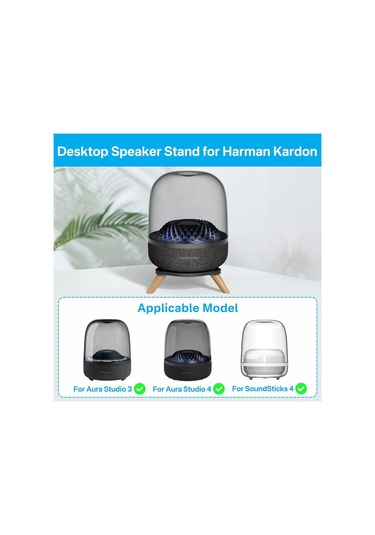 Suofeng Ahşap Ve Akrilik Malzemeyle Yapılmış, Ses Gürültüsünü Azaltan 23x24x7 Cm Hoparlörüstü Stand 280 Gr