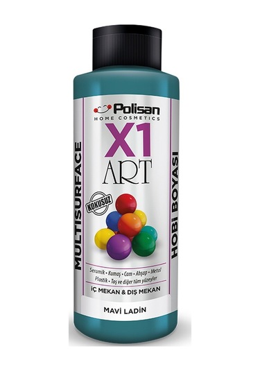 Polisan X1 Art Multisurface Hobi Boyası Mavi Ladin 120 ml