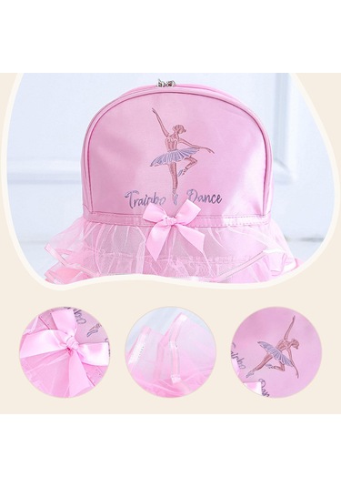 Suntek Kızlar Için Bale Dans Sırt Çantası Spor Latin Dansı Pembe