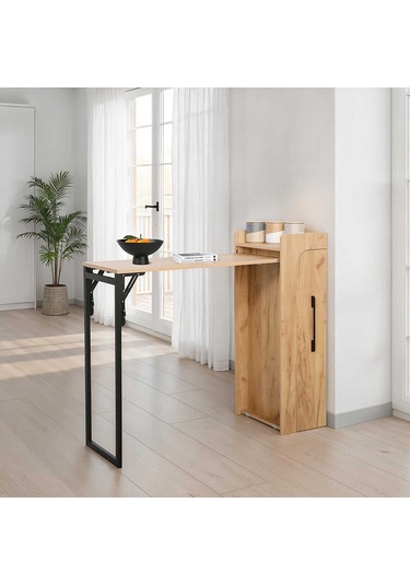 Slide Katlanır Çok Amaçlı Masa - Ceviz/siyah 122x44.5x108 Cm Ceviz Slide Katlanır Çok Amaçlı Masa - Ceviz/siyah 122x44.5x108 Cm Ceviz