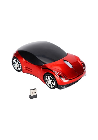 Mufunye Ergonomik Abs Kablosuz Fare, 2.4g 10m Menzil, 1600dpı Optik Konumlandırma, Otomobil Deseni, Dizüstü Bilgisayar/pc Ofis İçin Pil Yok