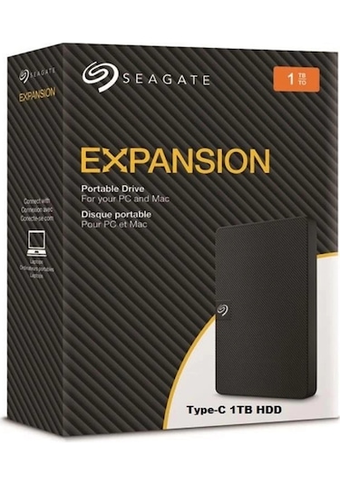 Seagate 1tb Expansion Stkm1000400 Usb 3.2 Type C 2.5" Siyah Harici Harddisk