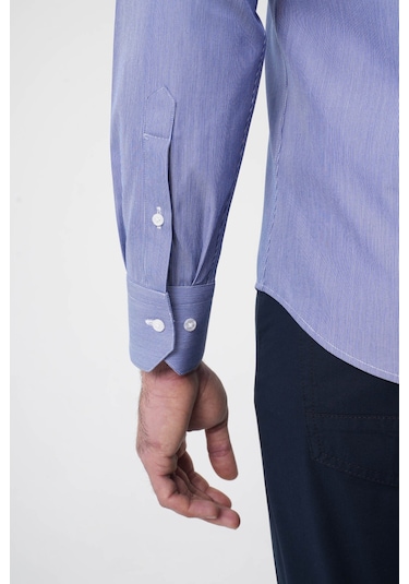 Bisse Uzun Kollu Klasik Yaka Erkek Lacivert Regular Fit Gömlek Gmczg252019 C39 Lacivert