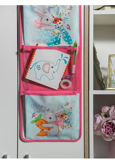 Oniks Kız Çocukları İçin Dolap Askılık Parsi 230403026 Pembe