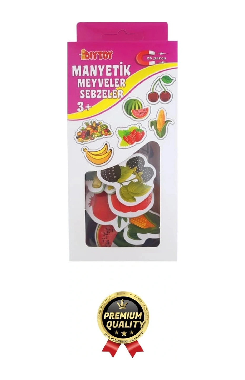 Yeni Nesil Eğlenceli Eğitici Öğretici El Göz Koordinasyonu Oyun Manyetik Sebze Ve Meyveler 26 Parça
