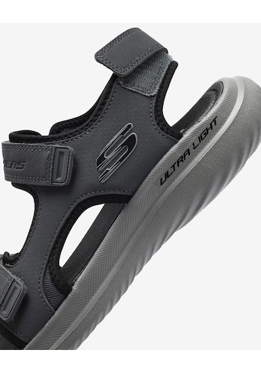 Skechers Bounder 2.0 Sandal - Thutton Erkek Gri Sandalet 232893 Char Gri