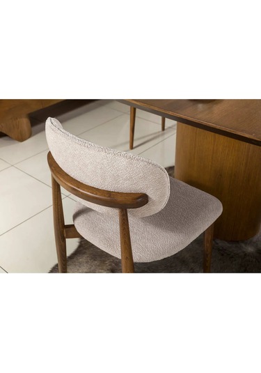 Bella Yemek Odası Takımı Yemek Masası + 4 Adet Sandalye Kahverengi