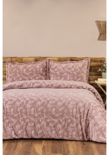 Elart Stella Comfort Uyku Seti Yatak Örtüsü Çift Kişilik 3 Parça 220x240 Cm Pudra Pudra