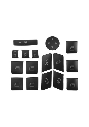 16 Adet Araç Kapı Kolu Hafıza Mandalı Pencere Düğme Kapağı