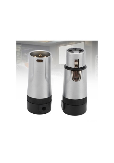 Fosenze 3 Pin Mini Xlr Bağlayıcı Erkek+dişi - Altın Kaplama, 90 Açı Ayarlanabilir, 3.0-6.5mm Kablolar İçin Soudajlı Mikrofon/dmx Adaptörü