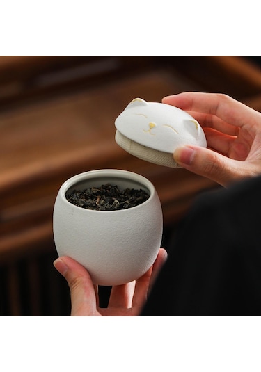 Beyaz Tezgah, Kahve Ve Çay İçin Mutfak Teneke Kutu Şeker Seramik Teneke Kutu, Gevşek Yaprak Beyaz