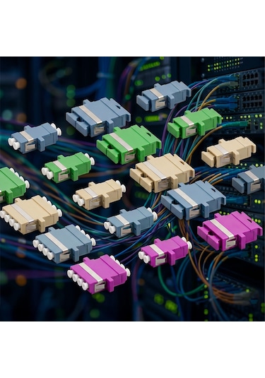 Alfafonet Sc/pc Simpleks Multimode Om3 Fiber Optik Adaptör 1 Paket - 25 Adet