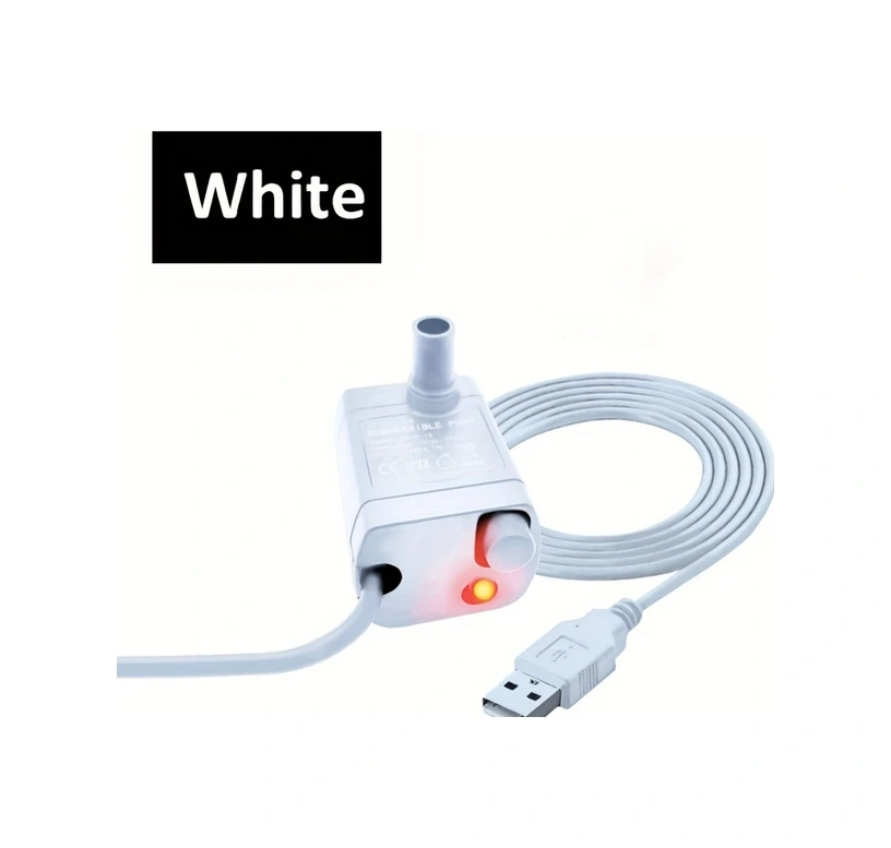 Willowhaven Gudyir Mini Dalgıç Çeşme Pompası - Beyaz Usb Güçlü Esnek Hortum Sessiz