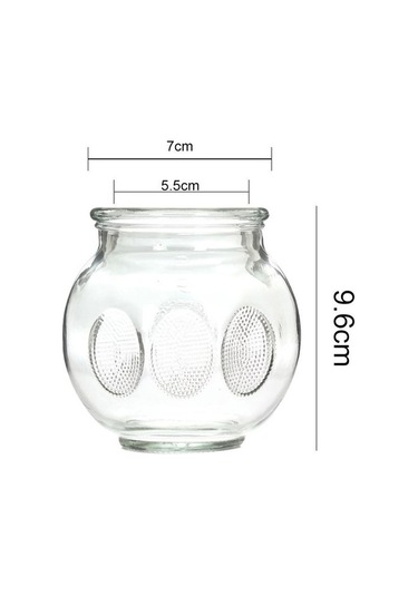 Profesyonel 8 Adet Cam Çukurluk Seti Kavanoz 1fktla Çok Renkli