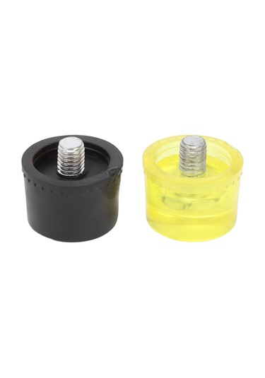 Ximistore9 2 Adet M10x1 Mil Kayar Gömlek Lastiği Çekiç Ucu - Sarı/siyah, 35mm Çap, Yüzey Korumalı Ve Dayanıklı Değiştirme Aksesuarı