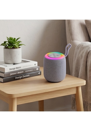 Bluetooth Hoparlör Kablosuz Taşınabilir Rgb Hoparlör Renkli Işıklı