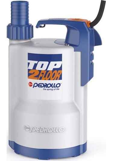 Pedrollo Top2 Floor Sıfırdan Emişli Plastik Gövdeli Drenaj Dalgıç