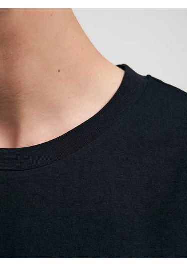 Tvoe Pamuklu Klasik Uzun Kollu Uzun Kollu Üst 249217065 SIYAH