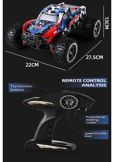 70km Hız Yapan Rc Araba Fırçasız Motor Metal Alaşım 2.4ghz Uzaktan Kumandalı Araba Rc Araç Karışık
