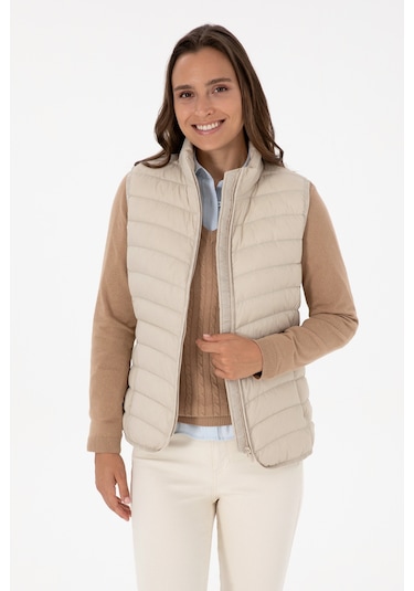 U.s. Polo Assn. Kadın Yelek Dokuma 50308083-vr256 İnci