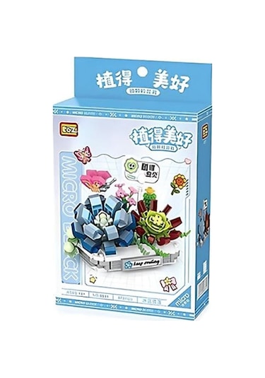Lz-8831 Nessiworld Buz Mavisi Kar Lotusu Çiçeği 370 Parça Block