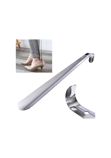 Çelik Krom Kaplama Ayakkabı Çekeceği Kalın Kerata 50 CM