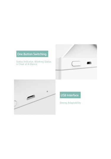 Geeksen Milk Box Şeklinde Usb Ev Ofis Kullanıma Uygun Ultrasonik Buharlaştırıcı, 50ml/saat Buhar Miktarı, Sessiz Çalışma, İki Modlu Nemlendirici