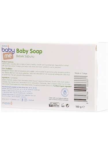 Baby Me Bebek Sabun 100 G