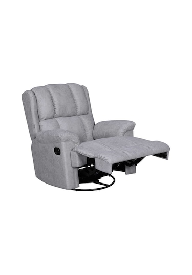 Siena Döner Mekanizmalı Baba Ve Tv Koltuğu-bej-gri Kumaş 87x97x98 Cm Gxyxd