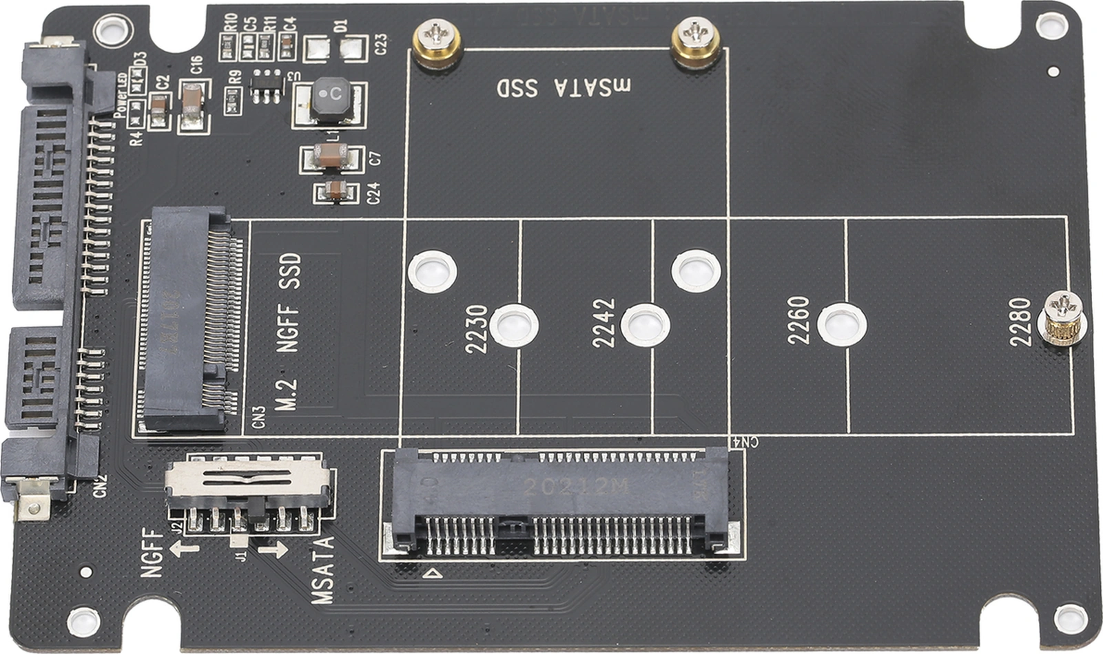 Xiyyadms M.2/msata Ssd'den Sata'ya Dönüştürücü Kartı - 6gbps Hız, Sabit Bağlantı, Çeşitli Disk Ve Sisteme Desteği