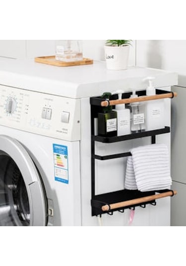 Mıknatıs Buzdolabı Raf Kağıt Havlu Rulo Tutucu Manyetik Depolama Raf Baharat Asmak Raf Dekoratif Metal Raf Mutfak Organizatör Depolama Tutucular & Amp Raflar 3