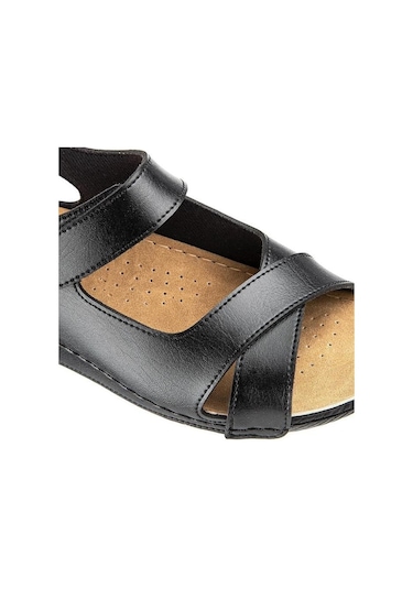 Muya Flores 32240-430 Anatomik Taban Kadın Sandalet Siyah 36-40 Siyah