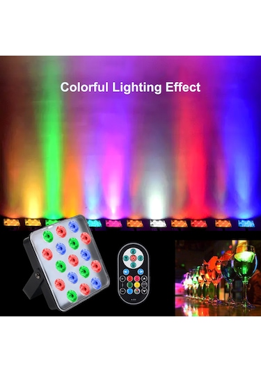 17led Par Işıkları Bar Düğün Performansı Sahne Aydınlatma Renk L6687eu Diğer