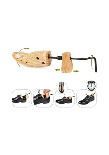 Homyl Ayakkabı Sedyesi Erkekler Kadınlar Için Geniş Ayaklar L Ahşap