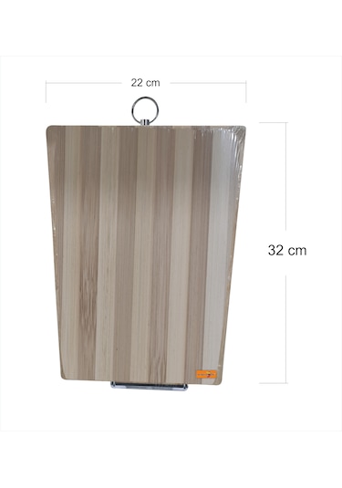 22x32 Cm Kalın Sağlam Gerçek Bambu Ahşap Et Ekmek Tavuk Sebze Mey