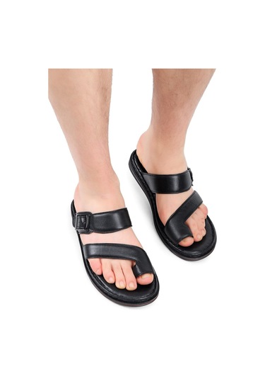 Ducavelli Palmira Hakiki Deri Erkek Terliği - Hakiki Deri Terlik - Ortopedik Taban Terlik - Hafif Deri Terlik