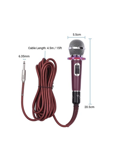 Didadodo Profesyonel El Tipi Dinamik Mikrofon - Geniş Ses Aralığı, 4.5m Kablo, Sahne Ve Kayıt İçin, Ses Kalitesiyle Fark Yaratın